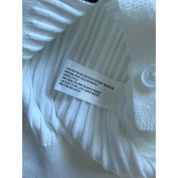 $30 New All In Motion White Ribbed Cardigan - Small - Picture 8 of 8